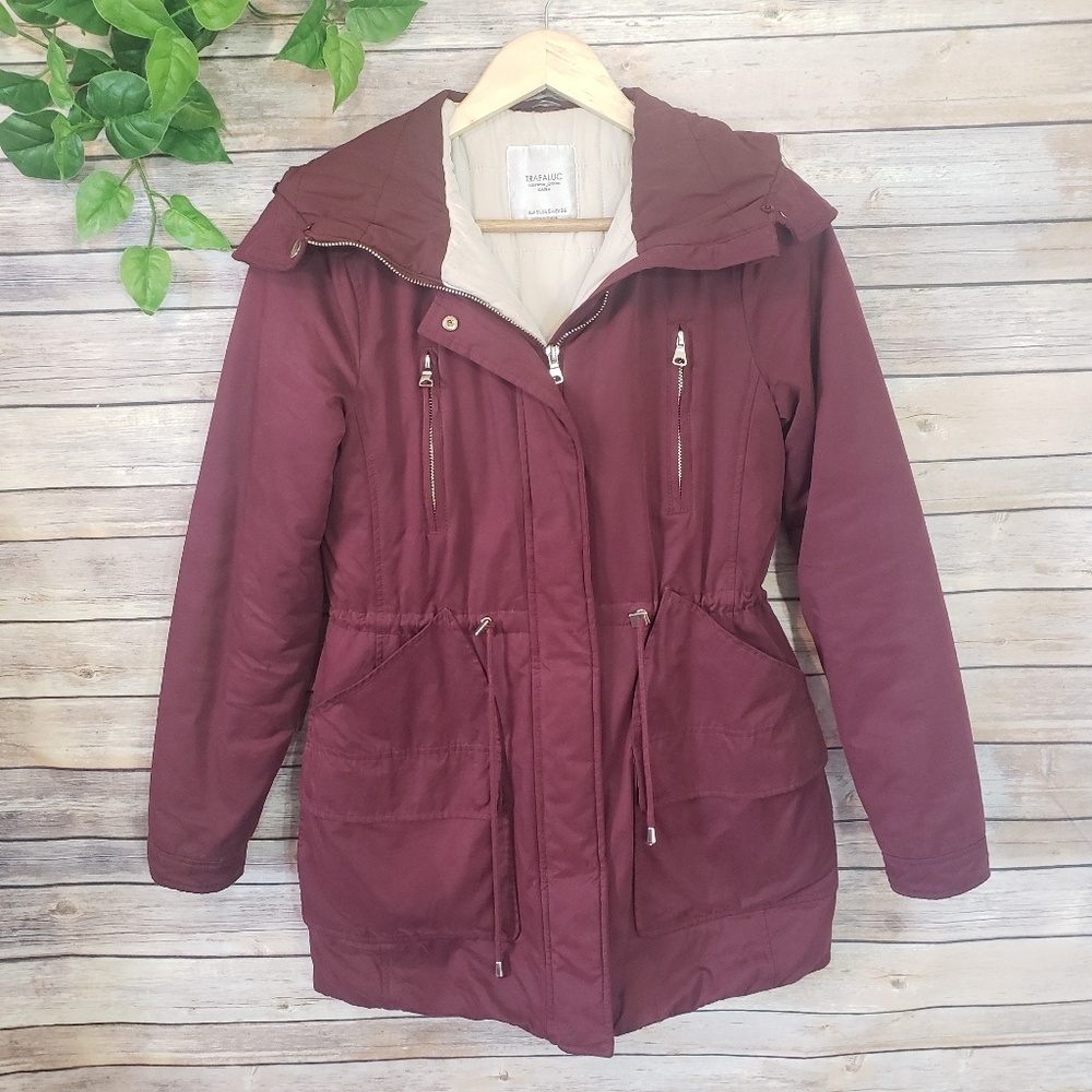 🌿Zara Trafaluc Hooded Winter Jacket Size Small🌿